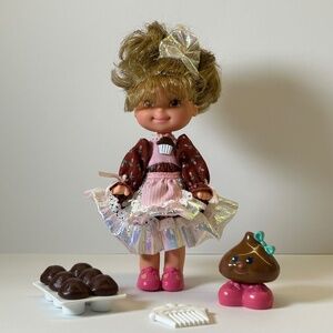 Vintage 80s Mattel Cherry Merry Muffin Chocolottie Doll Complete (DVS)